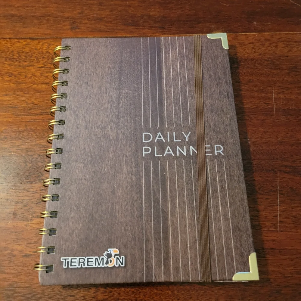 Teremon Undated Spiral Bound Daily Planner